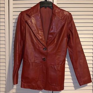 Vintage Leather Jacket Sz9/10
